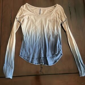 We the Free ombré long sleeve pocket t shirt